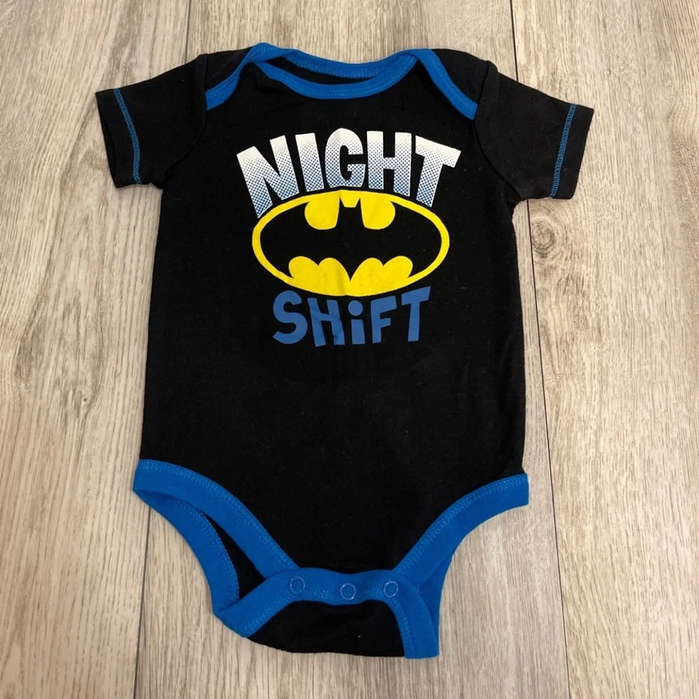 Batman Nightshift baby  onesie 3-6 months